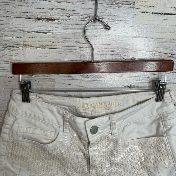 American eagle white shorts size 4 Jean - Picture 5 of 11